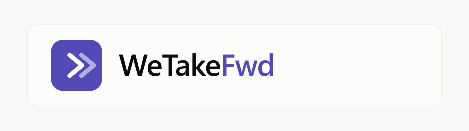 We Take Forward Logo